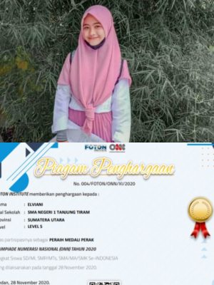 Siswi SMA Negeri 1 Tanjung Tiram Raih Medali Perak Pada ONN 2020